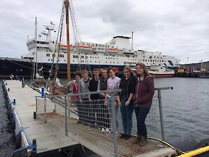 Nordic Sjelads sail trainees shown from left to right are Callum Tait, Jordan Scott, Bryden Jacobsen, Curstaidh Mackay, Abi Marples, Molly Brindly and Lisa Moncrieff. Missing from the picture are Caelen Rivett, John Robinson and Bronagh Goodlad. 