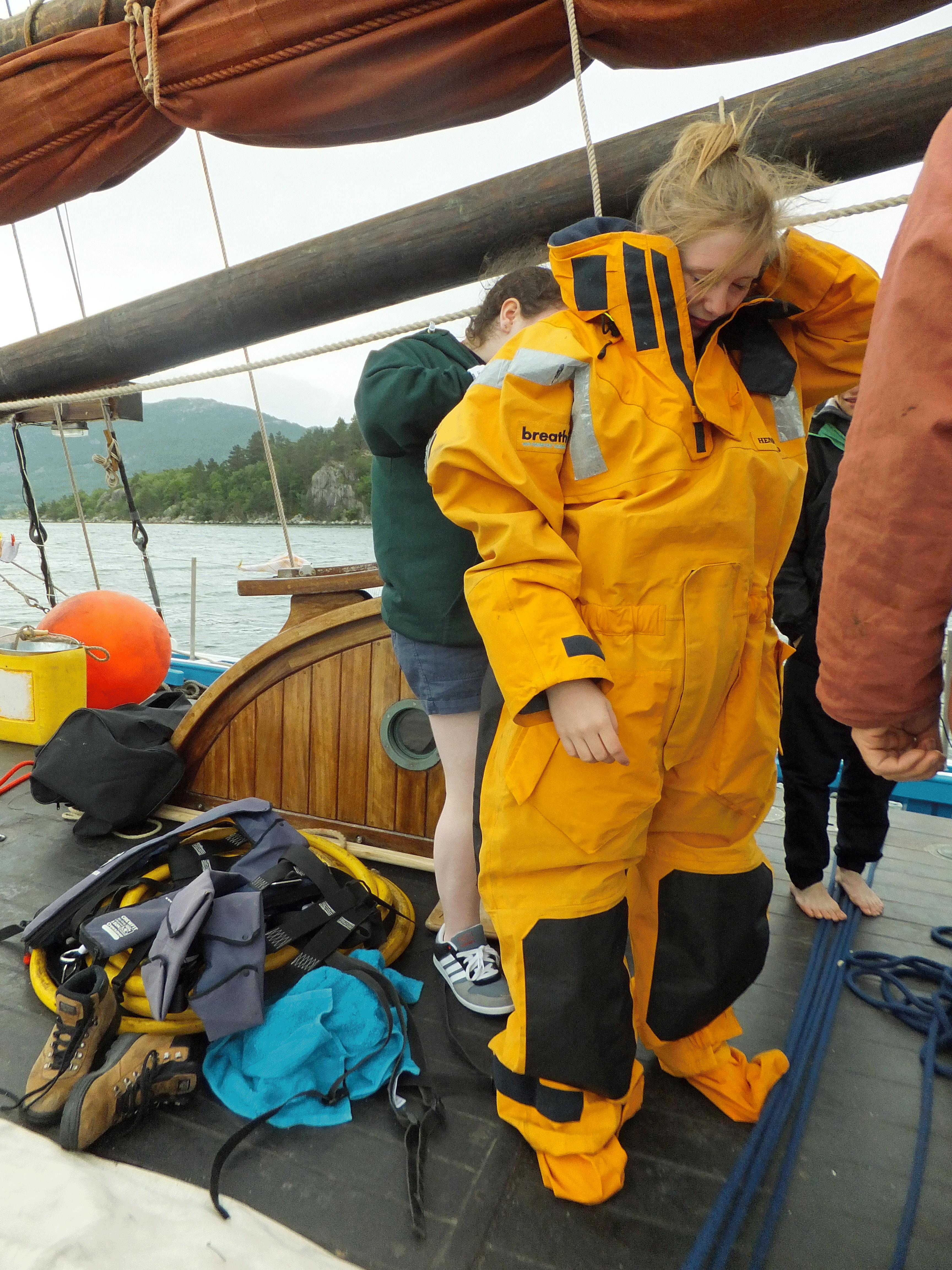 Man overboard exercises Sail Training Shetland