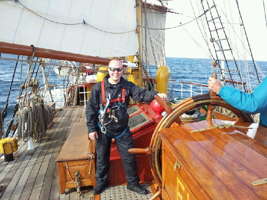 Sol at the helm onboard Europa!
