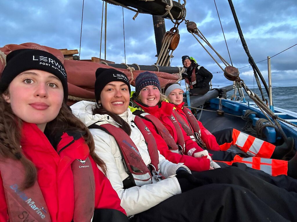 Trainees aboard Swan